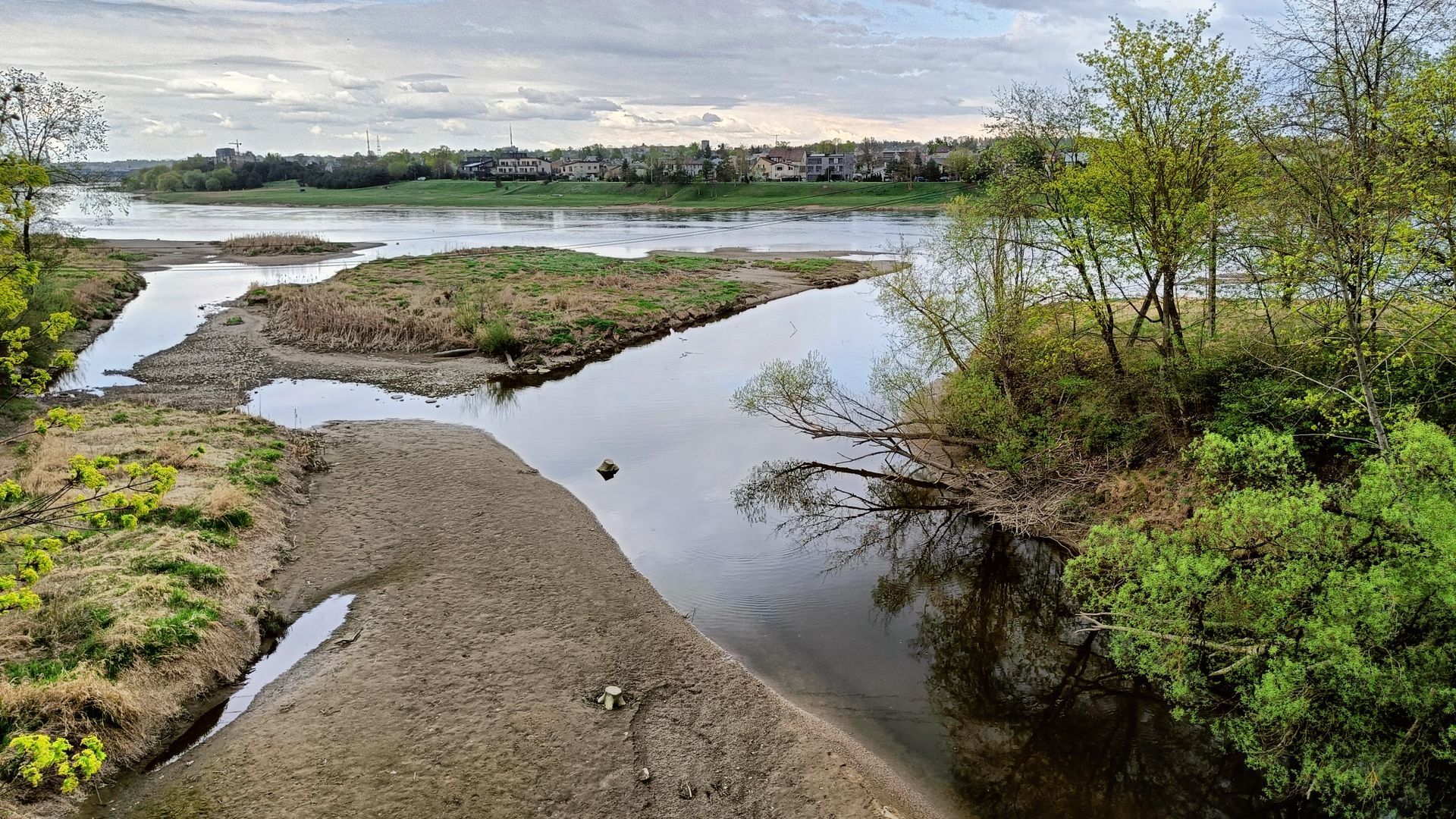 Confluence of Jiesia and Nemunas Rivers