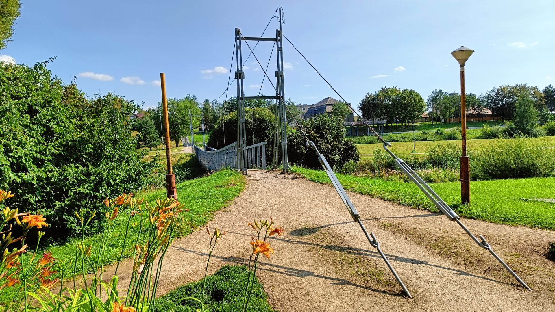 Pakruojis Park Hanging Bridges