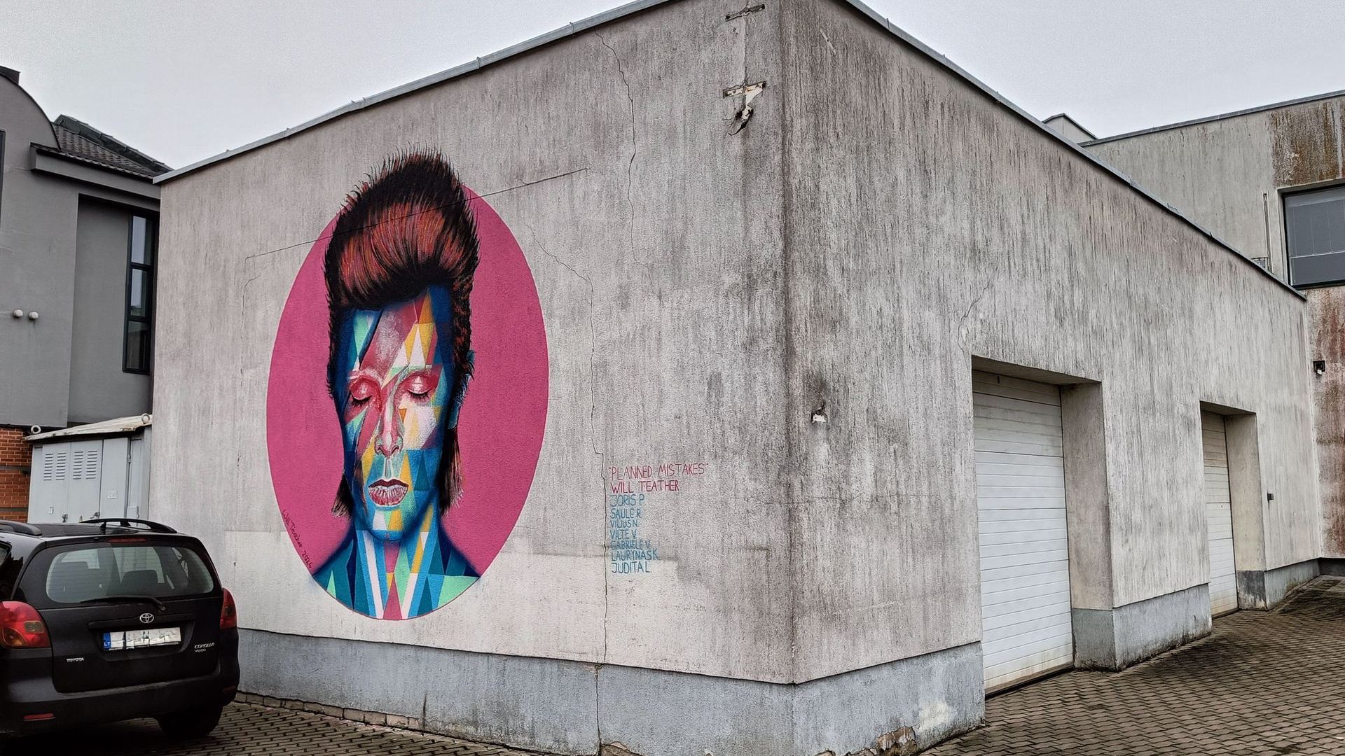 Mural Portrait of David Bowie