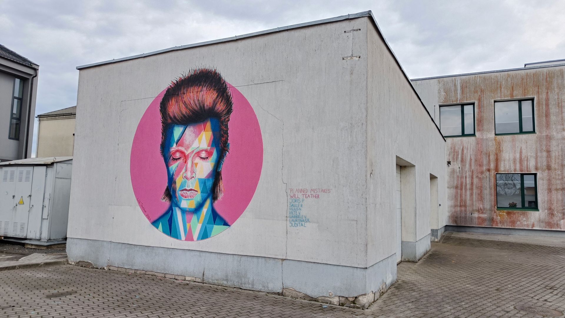 Mural Portrait of David Bowie