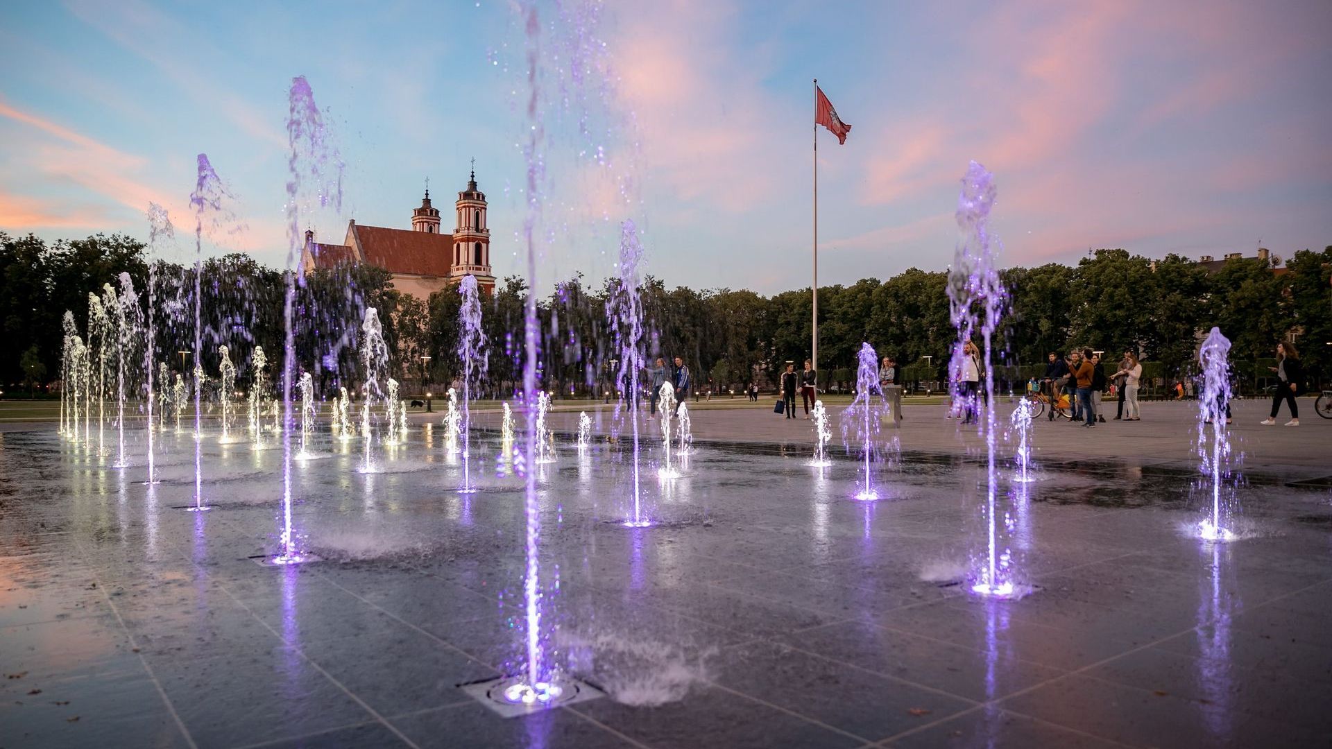 Vilniaus Lukiškių aikštės interaktyvus fontanas