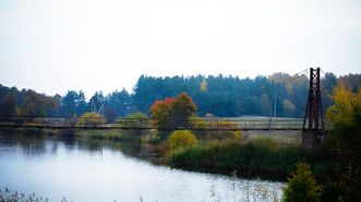 Viekšniai Hanging Bridge