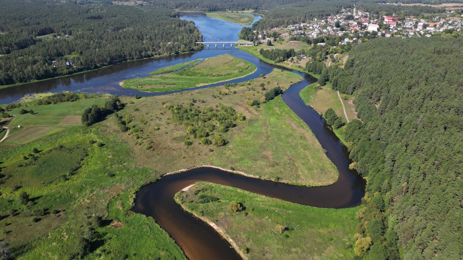 Confluence of the Rivers Nemunas and Merkys