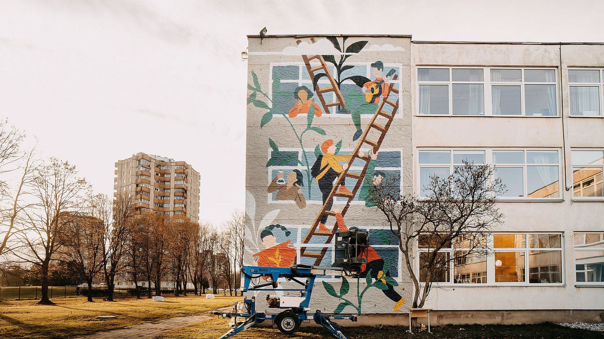 Mural Between the Windows