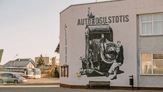 Mural Vilhelmas Janiselis With Family