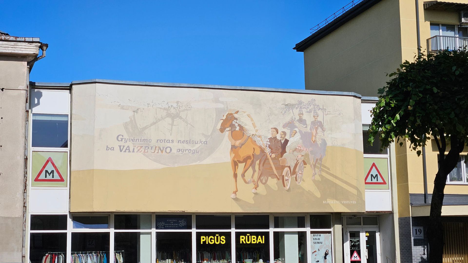 Mural Kupiškis People Wedding