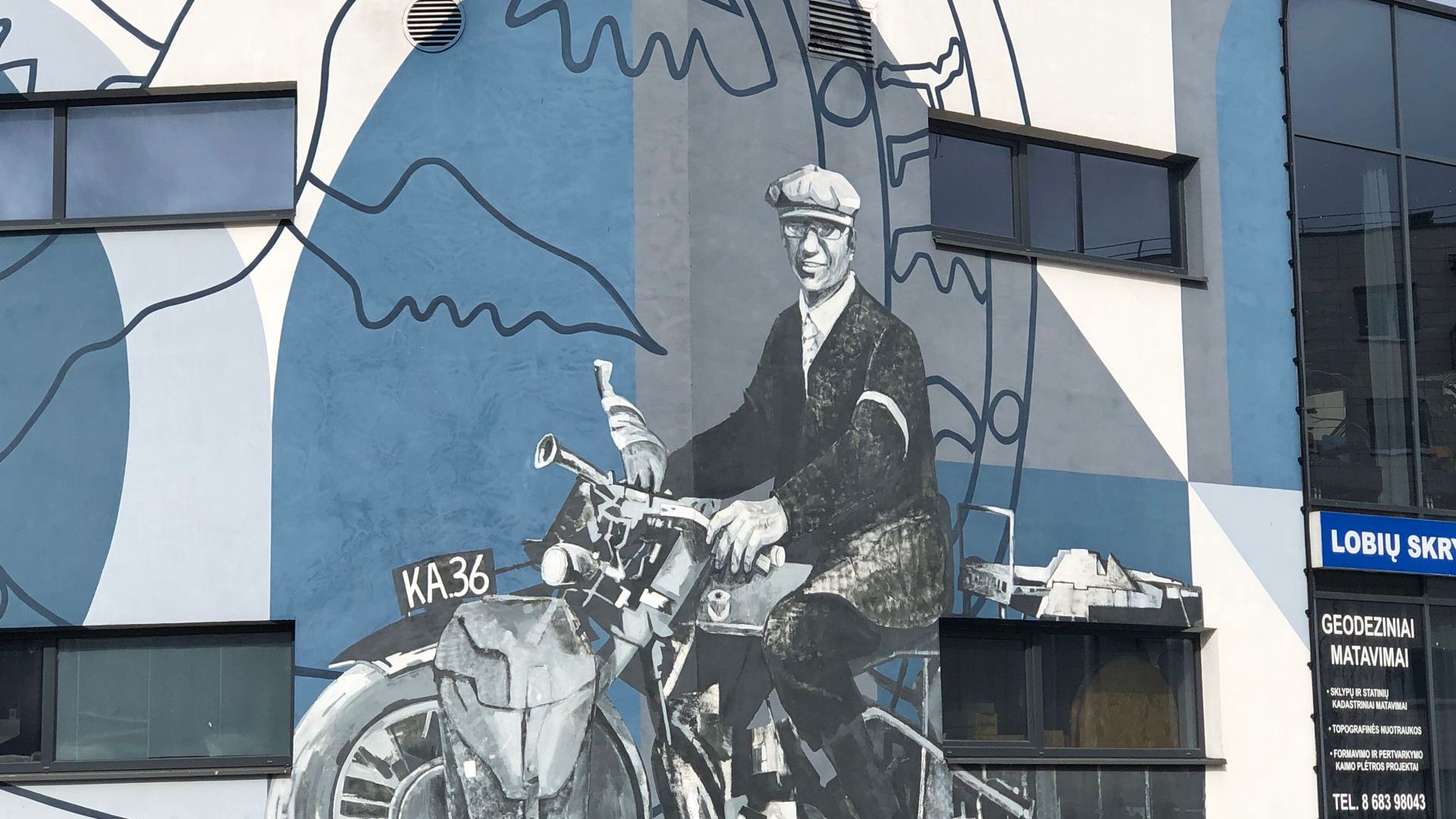 Mural for Matas Šalčius