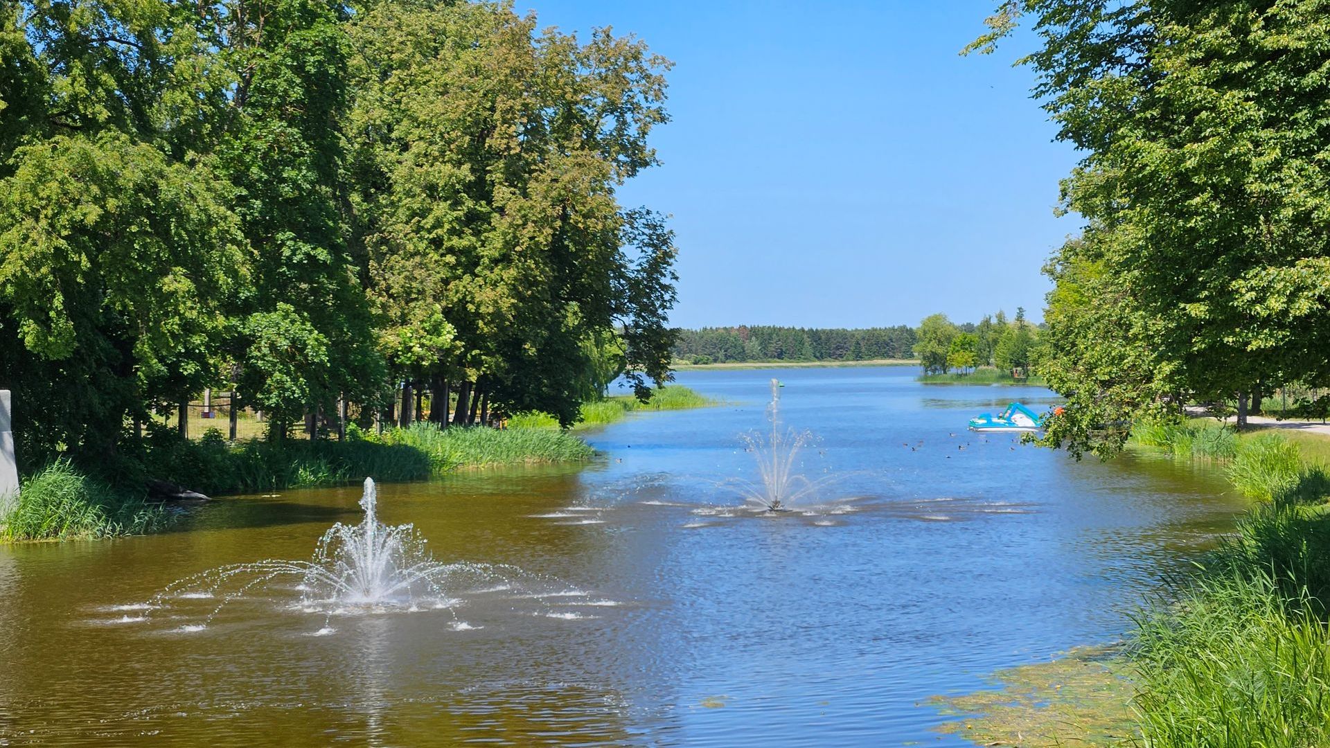 Biržų fontanai Agluonos upėje