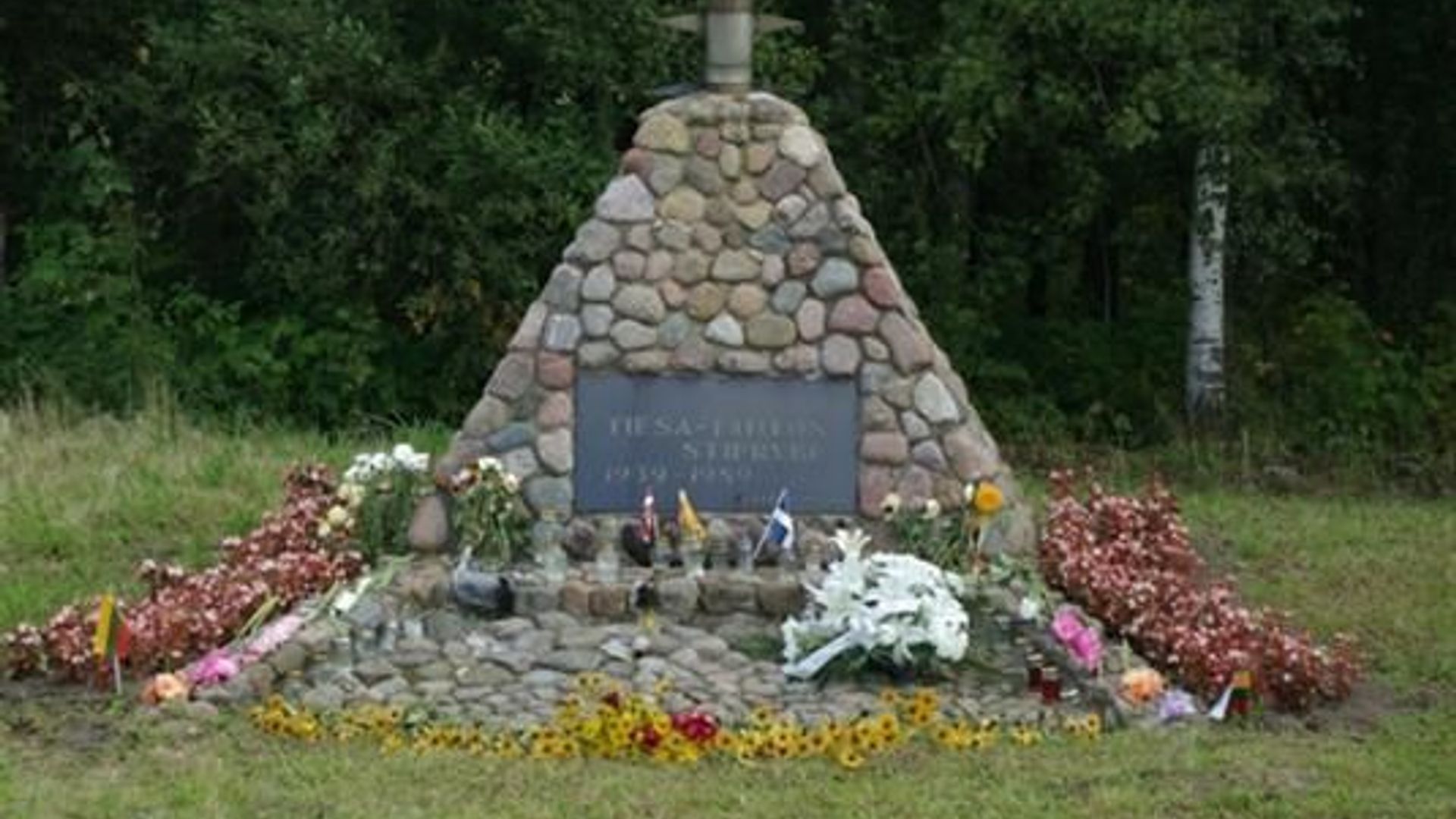 Baltic Way Sign Site of Kėdainiai Exiles