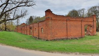 Former Lentvaris Manor Watermill and Barn Ruins