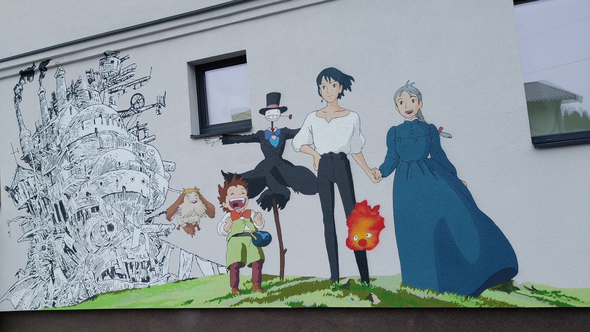 Mural Howl's Moving Castle