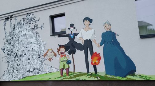 Mural Howl's Moving Castle