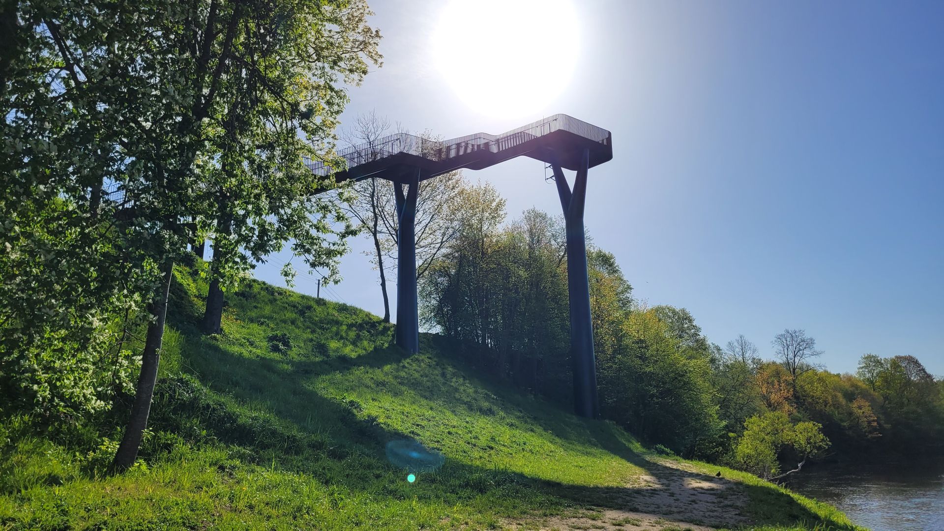Observation Tower of Jūra and Akmena Rivers Confluence