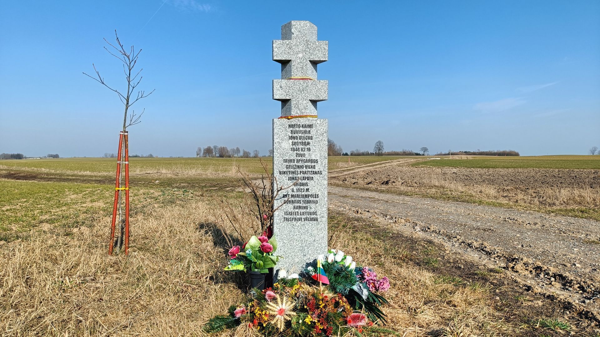 Monument to Partizan Jonas Lapata-Giedris