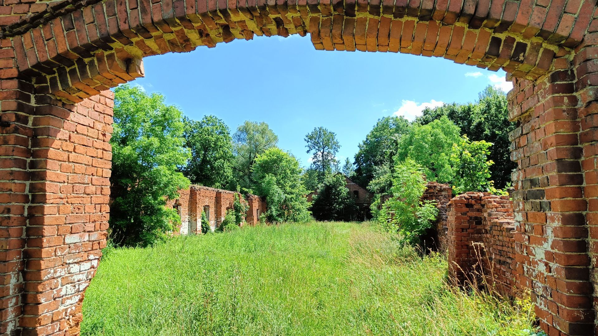 Former Lentvaris Manor Watermill and Barn Ruins