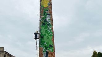 Mural on Chimney