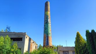 Mural on Chimney