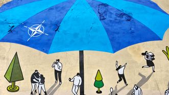 Mural Umbrella of NATO