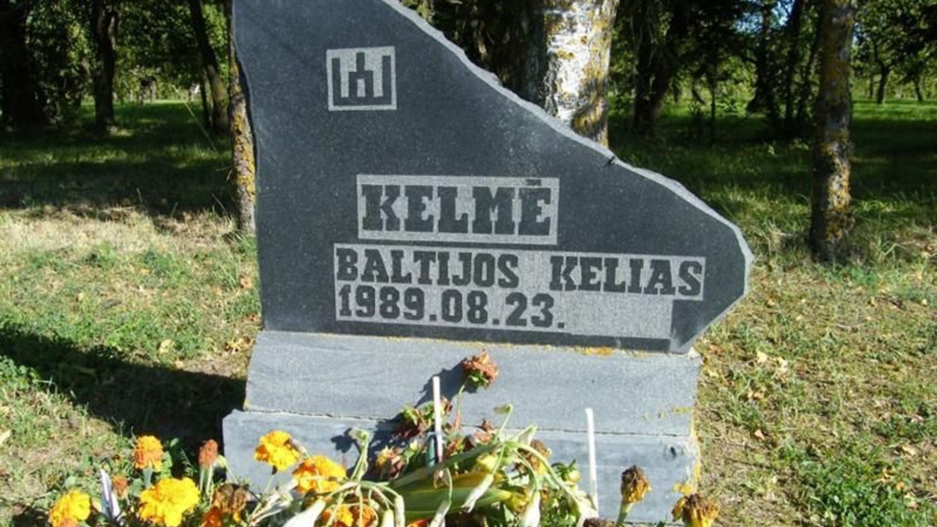 Baltic Way Sign Site of Kelmė People