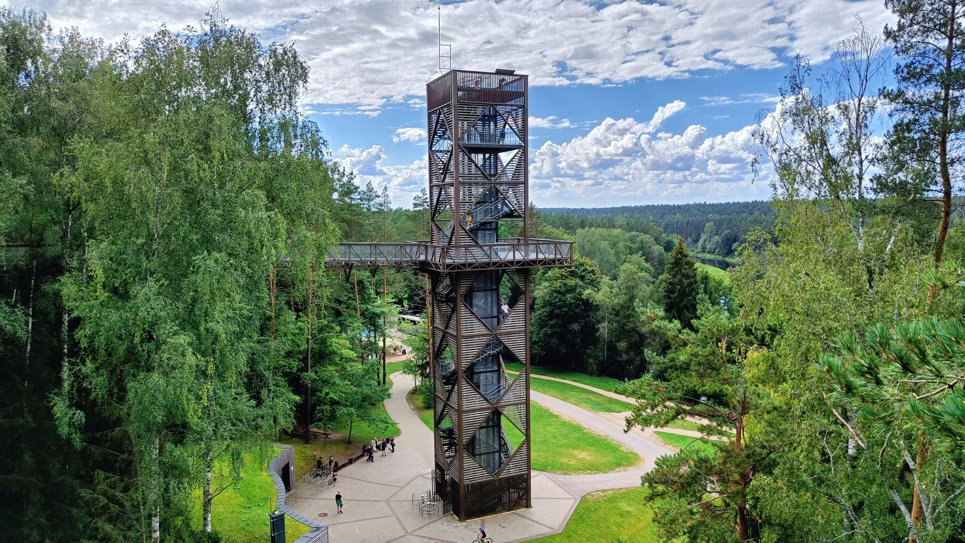 Medžių lajų tako apžvalgos bokštas