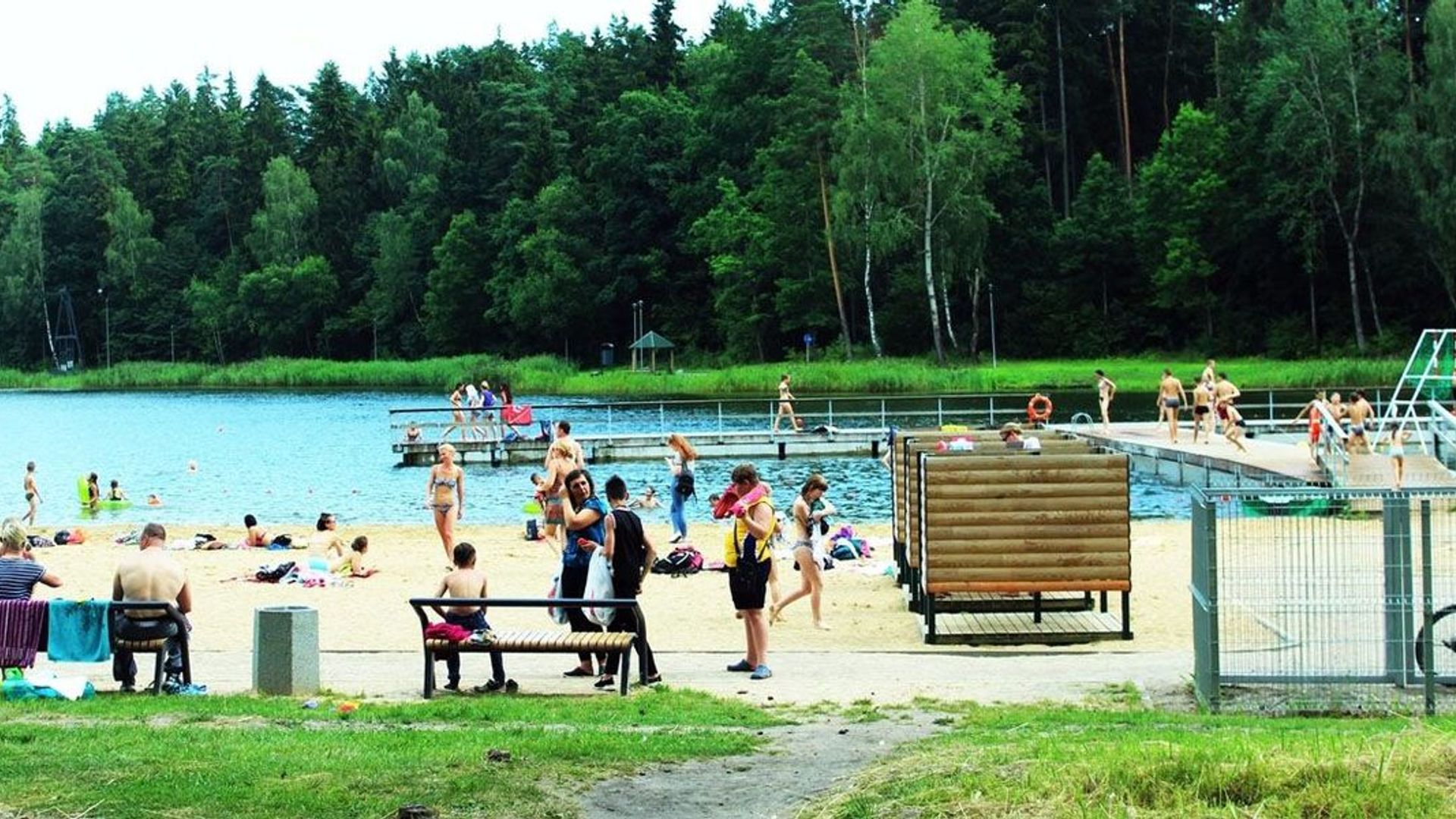 Large Dailidė Lake Beach