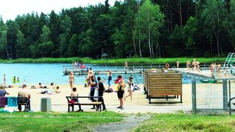 Large Dailidė Lake Beach