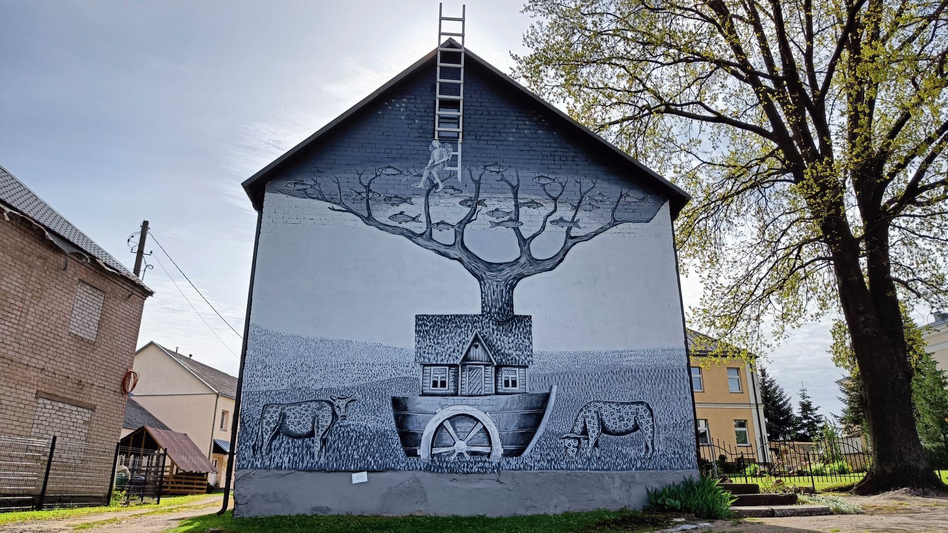 Mural in Pastor's Garden