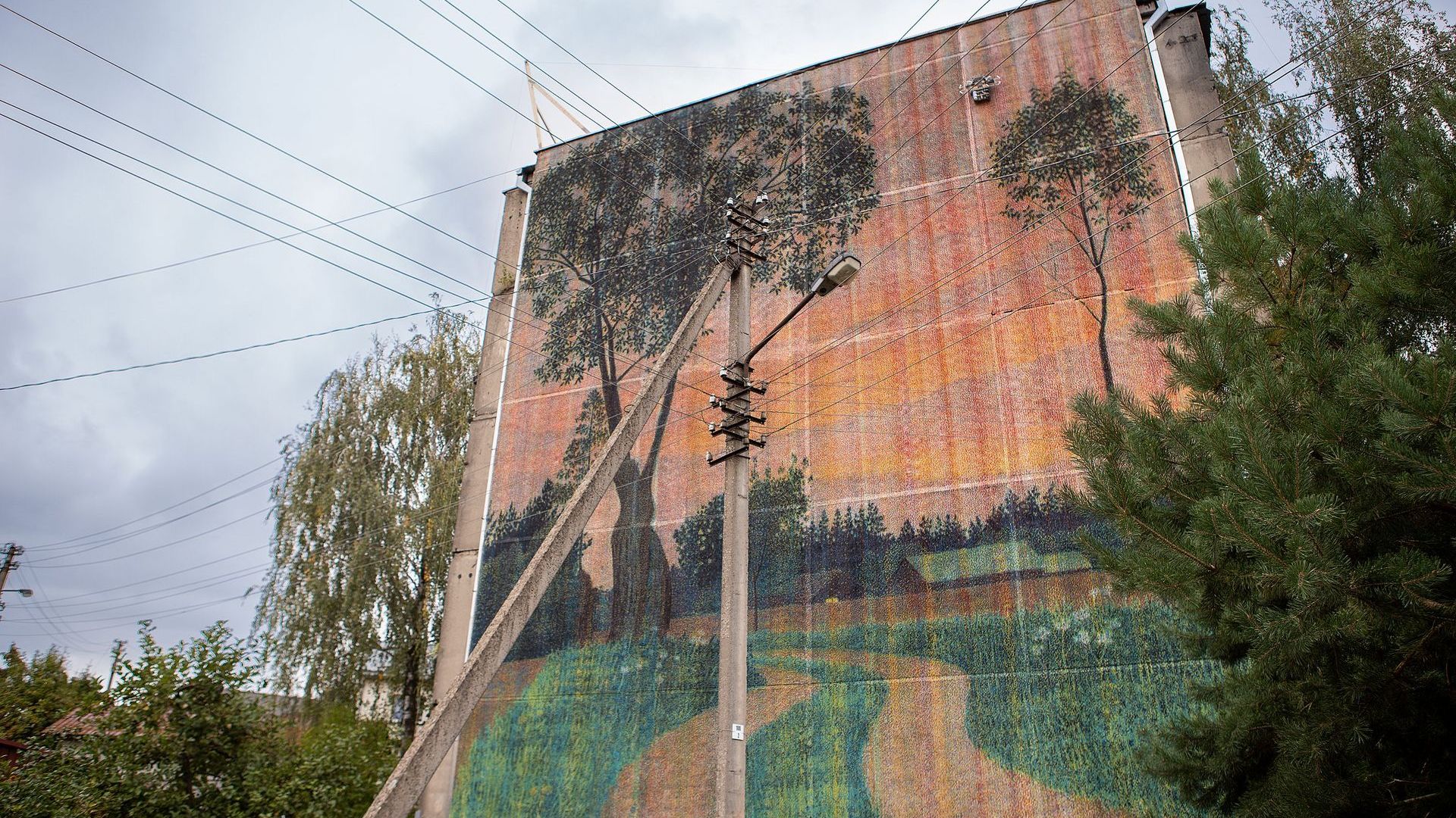 Mural In the evening