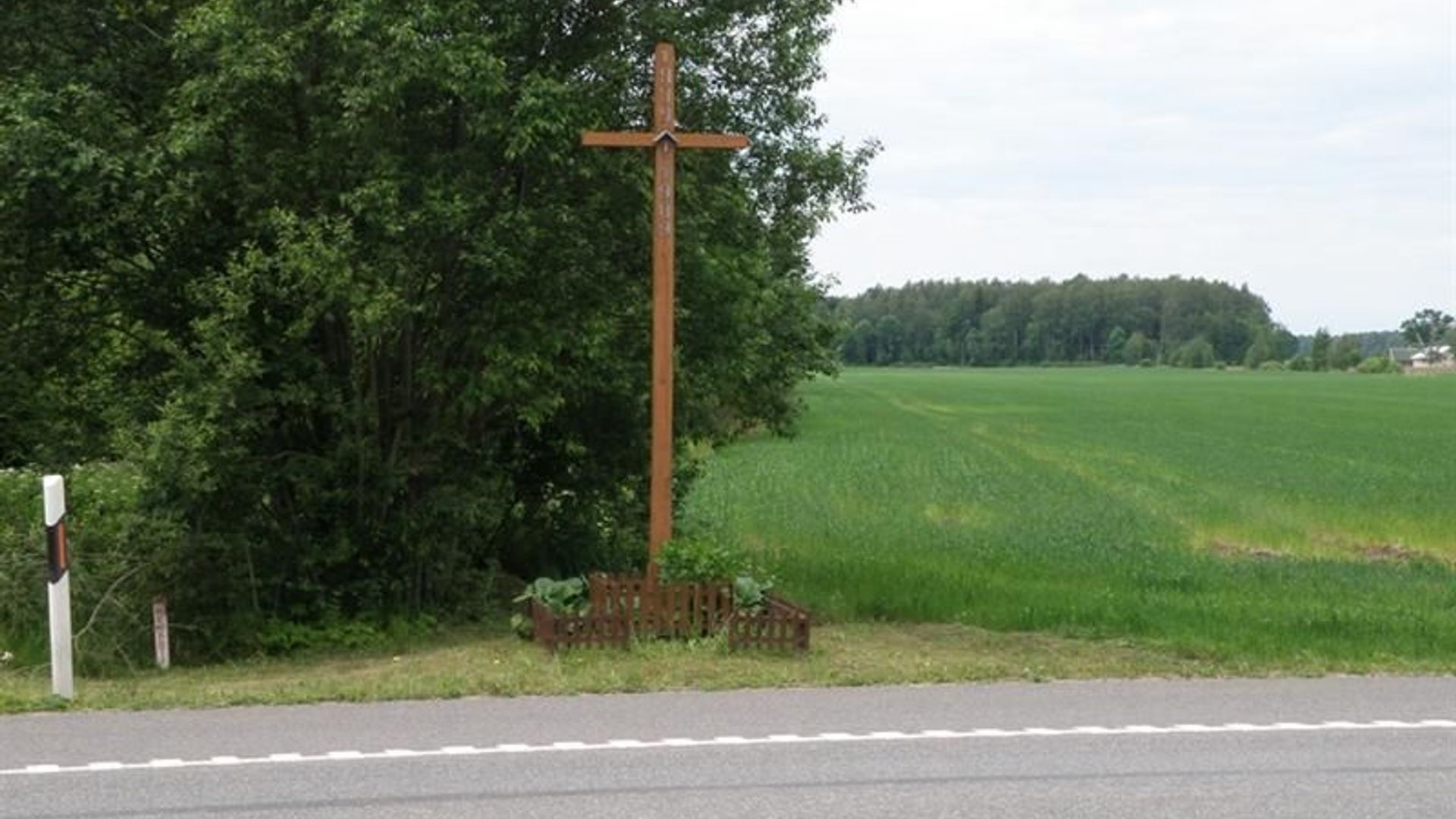 Baltijos kelio šiauliečių pirmojo ženklo vieta