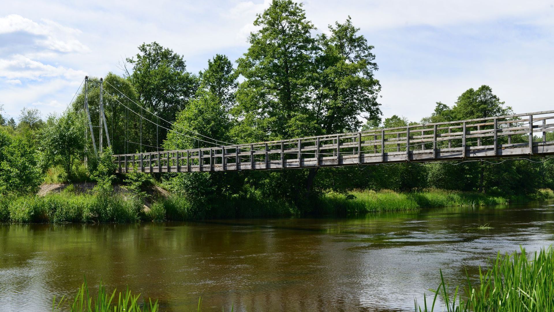 Merkys River Hanging Bridges