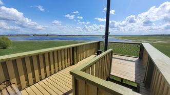 Observation Tower of Flooded Meadows and Polders