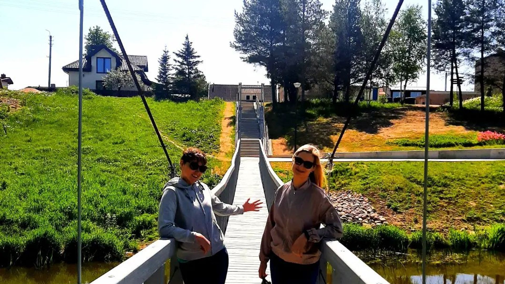 Pakruojis Park Hanging Bridges