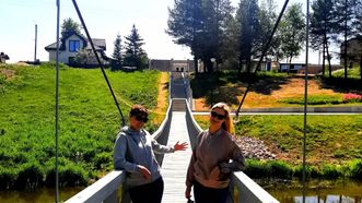 Pakruojis Park Hanging Bridges