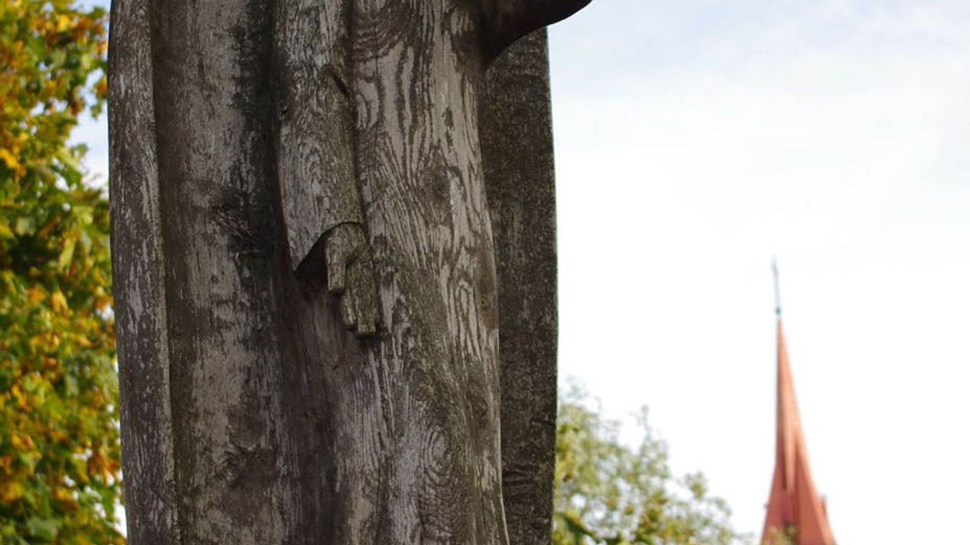 Trumpeting Angel Sculpture