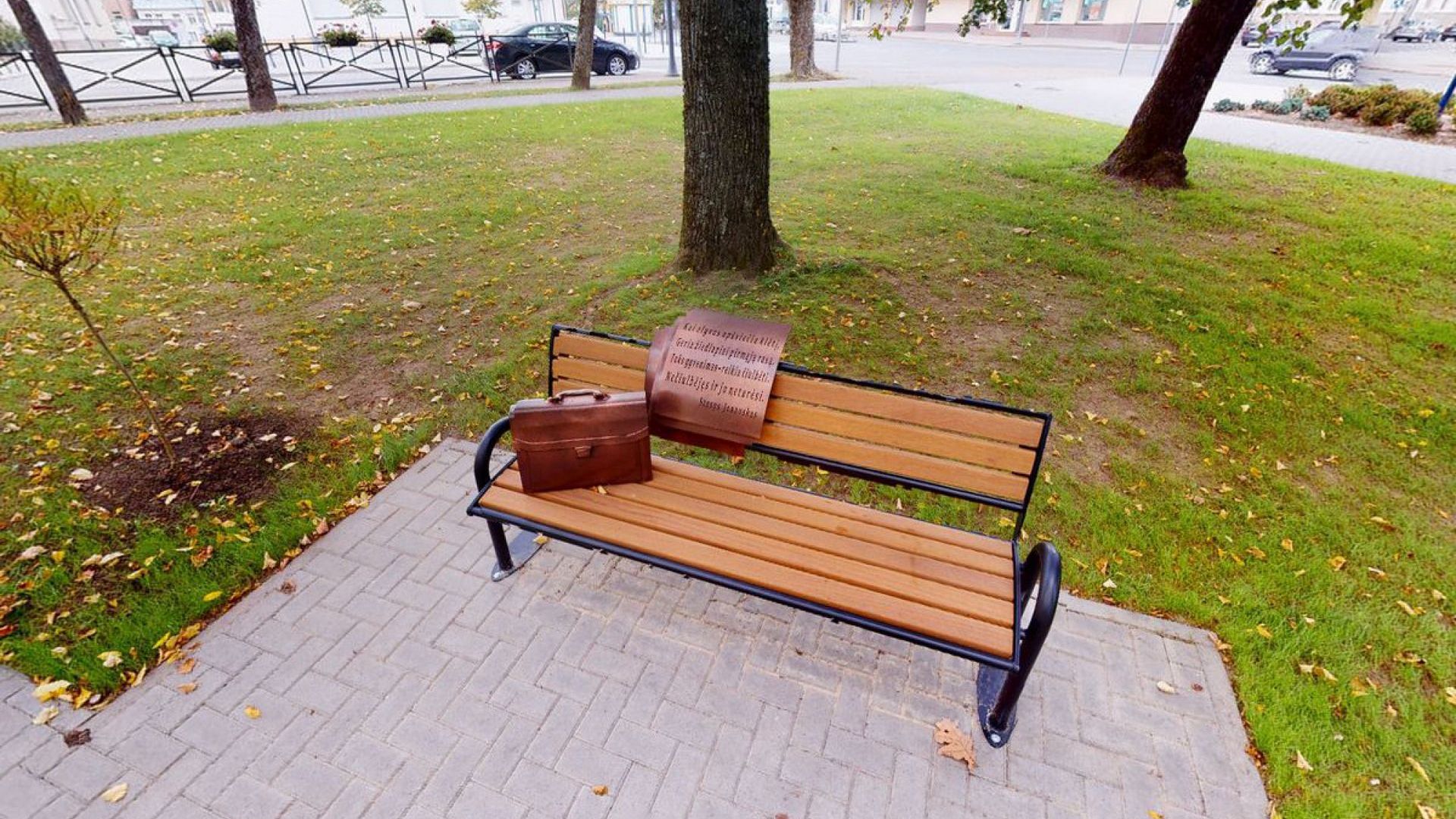 Poet Stasys Jonauskas Bench