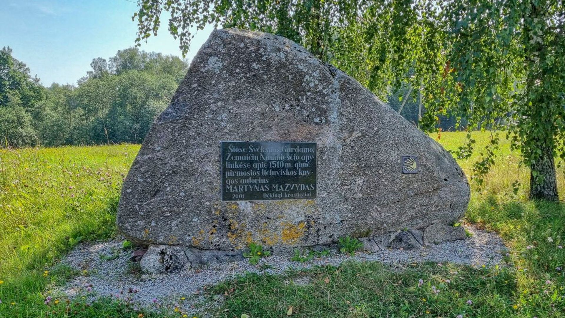 Monument to Martynas Mažvydas